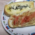アクセル☆'s cooksnap of when they made -コク旨♥カニカマ照焼トースト♡-.