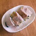 Wsalan's cooksnap of when they made ナスの豚ロース味噌巻き！.