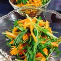 けめ＊'s cooksnap of when they made 人参と水菜の和え物※覚え書.