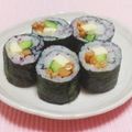 まあまま☆0403's cooksnap of when they made ゆかりご飯で♡納豆きゅうりチーズ巻き寿司.