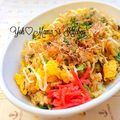 YUH♡ママ's cooksnap of when they made 短時間で！お好み焼き味チャーハン.