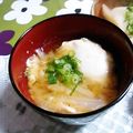 ＴＯＭＯＷＡＴ's cooksnap of when they made 白菜のお月見汁.