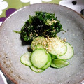 ＴＯＭＯＷＡＴ's cooksnap of when they made きゅうりとあおさの酢の物♪ダイエット♪.