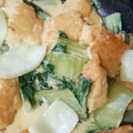 ホワイトリカちゃん's cooksnap of when they made 鶏団子と青梗菜のミソマヨ炒め.