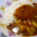 runa10's cooksnap of when they made ど～ん！豚ロースのカレーライス.