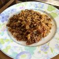 ぱふぃん．'s cooksnap of when they made ☆余ったカレーでﾘﾒｲｸ炒飯☆.