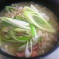 tamotan∞'s cooksnap of when they made とんこつスープでリゾット風.