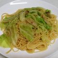 あゆRIN's cooksnap of when they made キャベツとエリンギアンチョビソースパスタ.