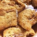 NKTNMMK's cooksnap of when they made 長芋巾着煮☆チーズと玉葱入りで節約美味！.