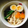 はる's cooksnap of when they made ＨＢで手打ちうどん★釜玉で♪.