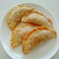 クック5KBODG☆'s cooksnap of when they made りんご煮込みを入れたアップル焼きギョーザ.