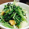 けめ＊'s cooksnap of when they made 水菜とちくわと塩昆布マヨ炒め♪.