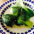 mamakko123's cooksnap of when they made 豚挽き肉で♪ロールチンゲンサイ.