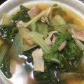 Mukki5327's cooksnap of when they made しろ菜とベーコンの煮びたし.