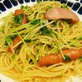 みどすけい's cooksnap of when they made しめじと豆苗のパスタ.