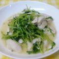あ～ちゃんさ～ちゃん's cooksnap of when they made 鶏むね肉と豆苗のピリ辛炒め.