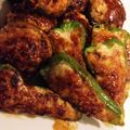 ももひま's cooksnap of when they made たれでグツグツ☆ピーマンの肉詰め.