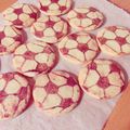 hnt＊'s cooksnap of when they made サッカーボールクッキー⚽️.