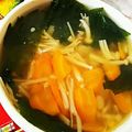 ユーロン's cooksnap of when they made メタボ対策に＊エノキの味噌汁＊.