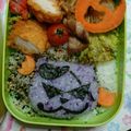 美優鈴♪'s cooksnap of when they made 妖怪ウォッチ☆ワルニャンのキャラ弁.