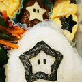 あーもこ's cooksnap of when they made 簡単すぎる～キャラ弁♥スター(マリオ)☆.