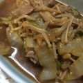clarge's cooksnap of when they made 豚こまと白菜の味噌バター煮.