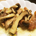 R＊Y＊O's cooksnap of when they made ポークソテー＊きのこのアヒージョソース.