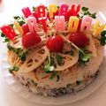 クック35HS8X☆'s cooksnap of when they made お祝いに定番☆寿司ケーキ.