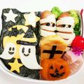 〜お鶴〜's cooksnap of when they made 南瓜煮物で簡単カワイイ♪ハロウィン弁当.