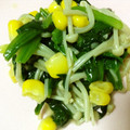 心の空's cooksnap of when they made ほうれん草とえのきのバターコーン炒め.
