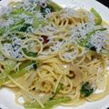 ﾌﾞﾌﾞ's cooksnap of when they made 簡単☆極旨！しらすと小松菜のピリ辛パスタ.