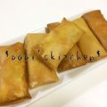 papikun's cooksnap of when they made 我が家の定番　☆たまツナキャベツ春巻き☆.