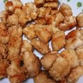 まーさんれなさん's cooksnap of when they made オリーブオイルでささみの揚げずに唐揚げ.