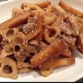 ゆみゆママ's cooksnap of when they made レンコン・さつま揚げ・豚肉の甘辛炒め.