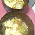 manamoon7's cooksnap of when they made 白菜の煮浸し風卵とじ.