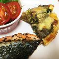 kanarecpi's cooksnap of when they made ＊簡単＊ベーコンとほうれん草のキッシュ.