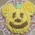 わんぱく２坊主君's cooksnap of when they made ドキンちゃん立体ケーキ.