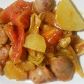 pikomo's cooksnap of when they made ☆きゃべつとウインナーのトマト炒め☆.
