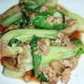 ふふとべべ's cooksnap of when they made 青梗菜と鶏ひき肉のナンプラー炒め.