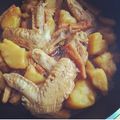 ミホリホ's cooksnap of when they made ✿じゃが芋と鶏手羽先のほっこり煮✿.