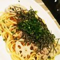 ☆ｷｬｻﾘﾝ☆'s cooksnap of when they made 明太子♡れんこん♥和風パスタ.