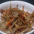 TOKA036's cooksnap of when they made れんこんとごぼうのきんぴら.