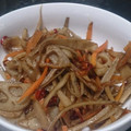 TOKA036's cooksnap of when they made れんこんとごぼうのきんぴら.