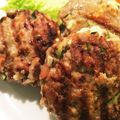Faiza's cooksnap of when they made ズッキーニとフェタチーズのハンバーグ.