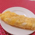 赤い電話's cooksnap of when they made フライパンと卵一個で★厚焼き卵〜★.