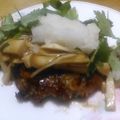 単！！'s cooksnap of when they made ✿きのこのあんかけ和風ハンバーグ♪.