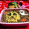 クック5X1TL5☆'s cooksnap of when they made 簡単キャラ弁♡そぼろと炒り卵でハロウィン.