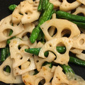 madey's cooksnap of when they made 楽々おつまみ♬蓮根とシシトウの甘辛炒め。.