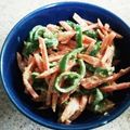 みずたま1616's cooksnap of when they made ピーマンとにんじんのごま味噌マヨ❤.