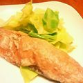 まどりんこ's cooksnap of when they made ♪簡単・塩麹鮭で真空低温調理.